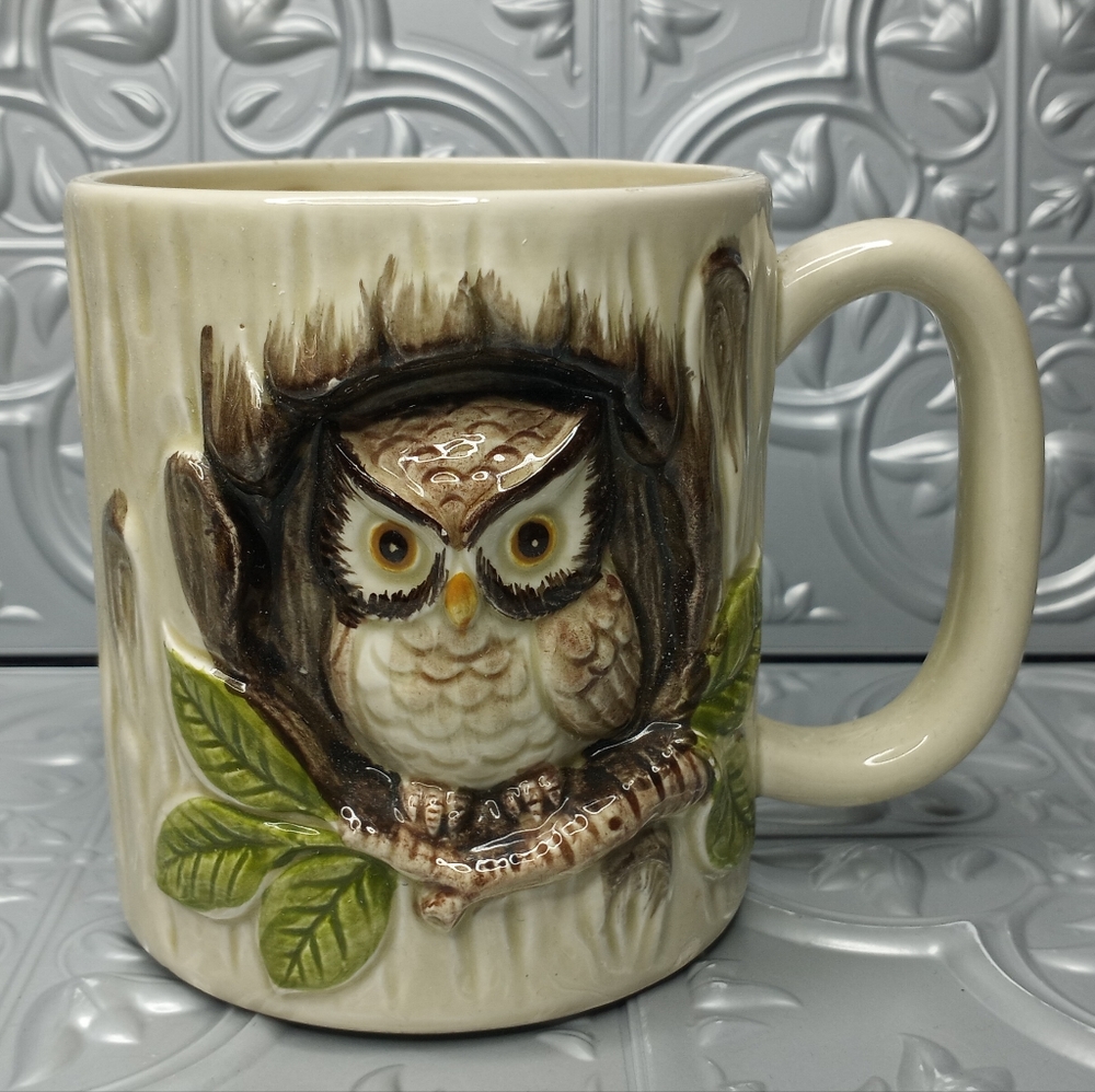 Vintage Otagari Owl Mug